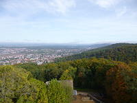 Odenwald Foto: Aussicht vom Alsbacher Schloss
