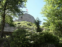 Odenwald Foto: Aufstieg zur Burg Lindenfels