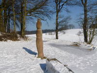 Odenwald Foto: Kunstweg auf der Tromm